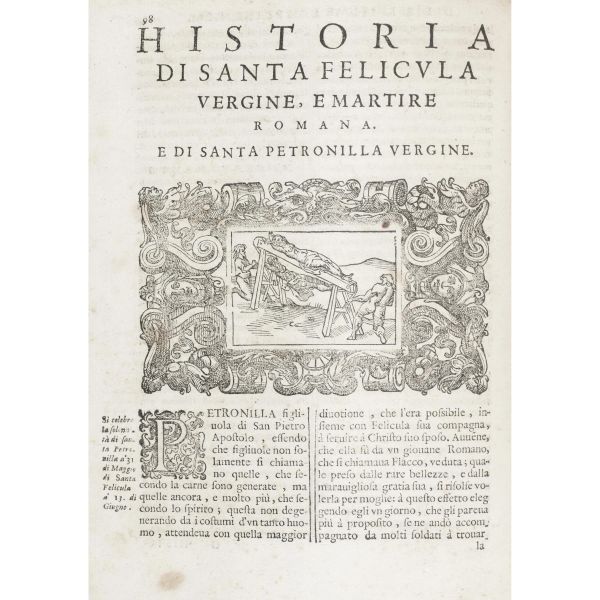 Gallonio, Antonio. Historia delle Sante Vergini romane. Roma, Donangeli, 1591.