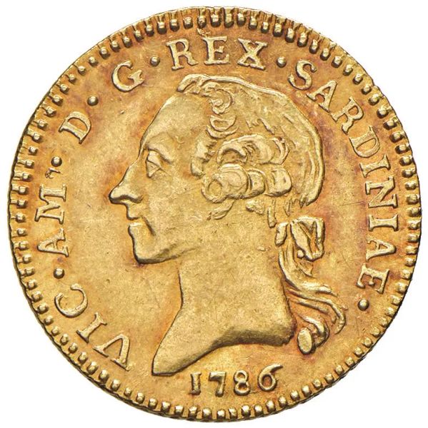      SAVOIA. VITTORIO AMEDEO III (1773-1796) DOPPIA NUOVA 1786 