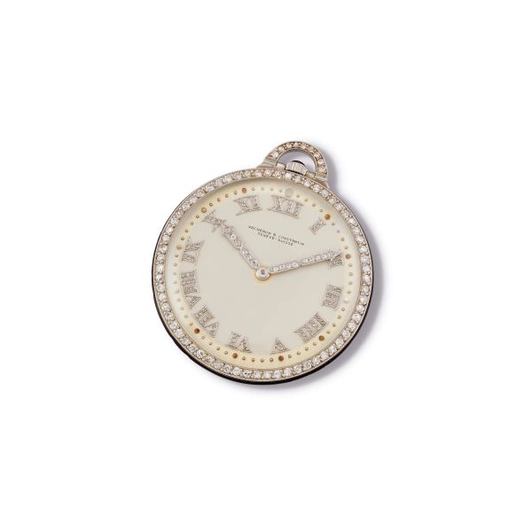 



VACHERON &amp; CONSTANTIN OROLOGIO DA TASCA IN ORO BIANCO CON DIAMANTI