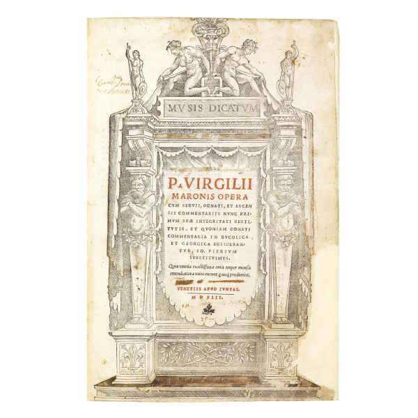 (Classici - Illustrati 500)   VERGILIUS.   Opera  . Venetijs, apud Iuntas, 1542.