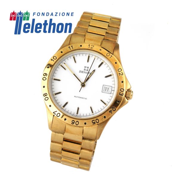 ZENITH AUTOMATIC YELLOW GOLD WRISTWATCH N. 0601234XX