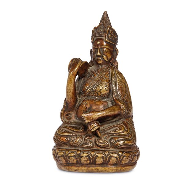 



SCULTURA IN BRONZO RAFFIGURANTE LAMA, TIBET, SEC. XVIII
