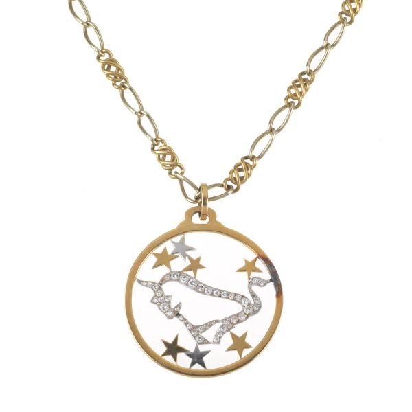 COLLANA POMELLATO E PENDENTE CON SEGNO ZODIACALE