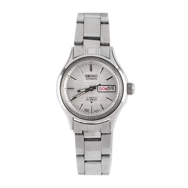 SEIKO DAY-DAT REF. 2906-0020 HI-BEAT STAINLESS STEEL LADY'S WATCH