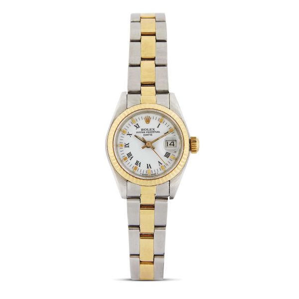 Rolex - ROLEX DATE LADY REF. 69173 N. 88353XX STAINLESS STEEL AND YELLOW GOLD WRISTWATCH, 1985