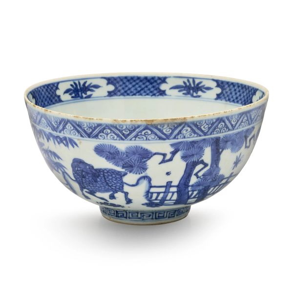 



A BLUE AND WHITE PORCELAIN BOWL, CHINA, QING DYNASTY, 18TH CENTURY, KANGXI PERIOD