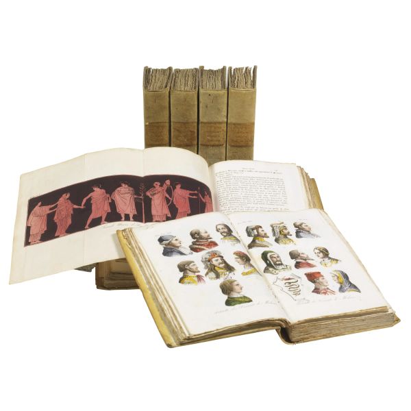 (Costume - Illustrati 800)   FERRARIO.   Il costume antico e moderno  . Firenze, Batelli, 1826-1831.  [..]