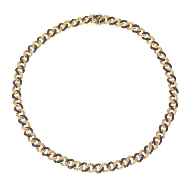 GROUMETTE DIAMOND NECKLACE IN 18KT YELLOW GOLD