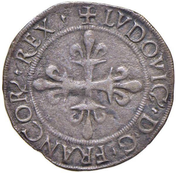 MILANO. LUDOVICO XII D&rsquo;ORLEANS (1500-1513) GROSSO REGALE DA 6 SOLDI