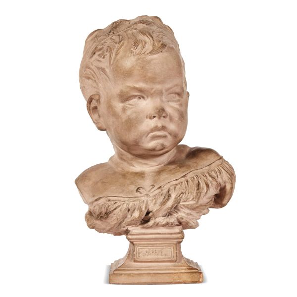 



After Jean Baptiste Carpeaux, 19th century, Le petite Boudeur, terracotta
