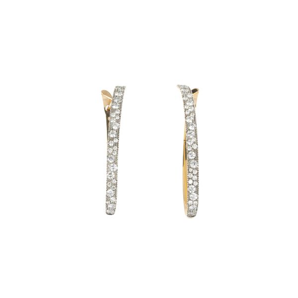 



DIAMONDS EARINGS IN WHITE AND ROSE 18KT GOLD
