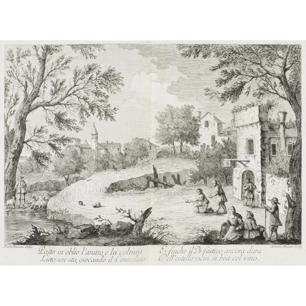 Pisani, Almorò. Raccolta di paesi disegnati. [Circa 1763].