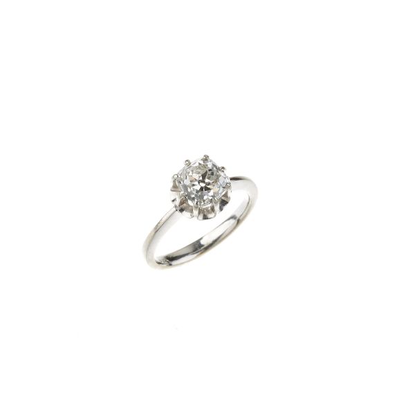 



SOLITAIRE DIAMOND RING IN 18KT WHITE GOLD