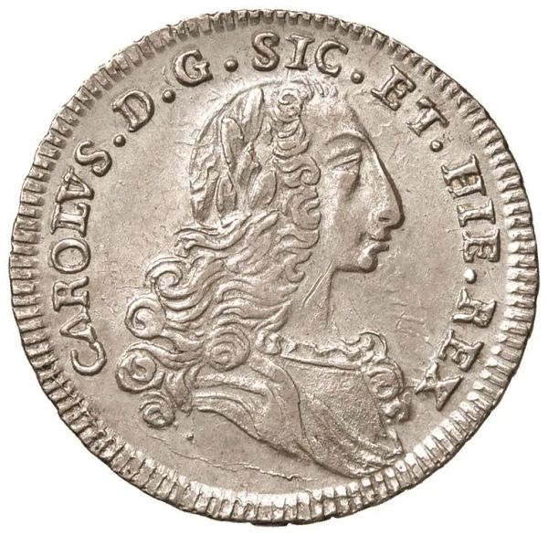      PALERMO. CARLO DI BORBONE (1734-1759) 4 TAR&Igrave; DELL&rsquo;INCORONAZIONE 1735 