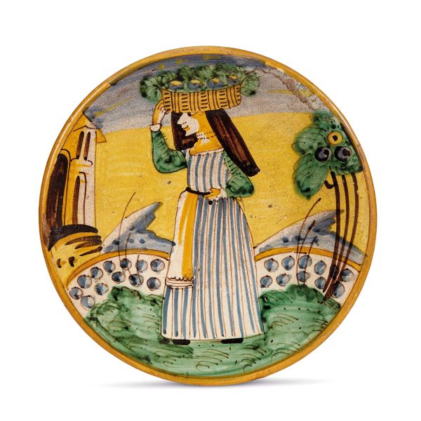 



A MONTELUPO DISH, CIRCA 1640-1660