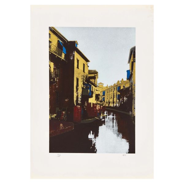 CARTELLA DI SEI SERIGRAFIE TEMA TORINO 1925 - 1975