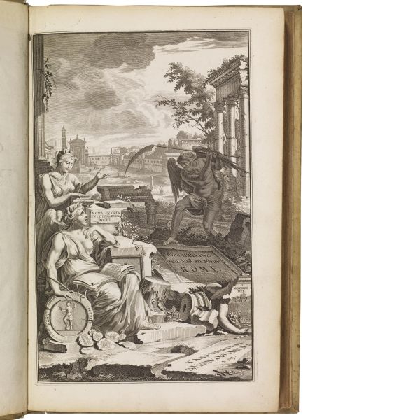 (Roma - Illustrati 700)   DESEINE, Fran&ccedil;ois-Jacques.   Beschryving van oud en niew Rome.   Amsterdam, Halma, 1704.