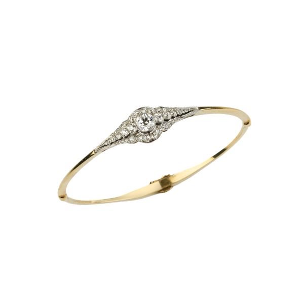 



DIAMOND BANGLE BRACELET IN 18KT TWO TONE GOLD