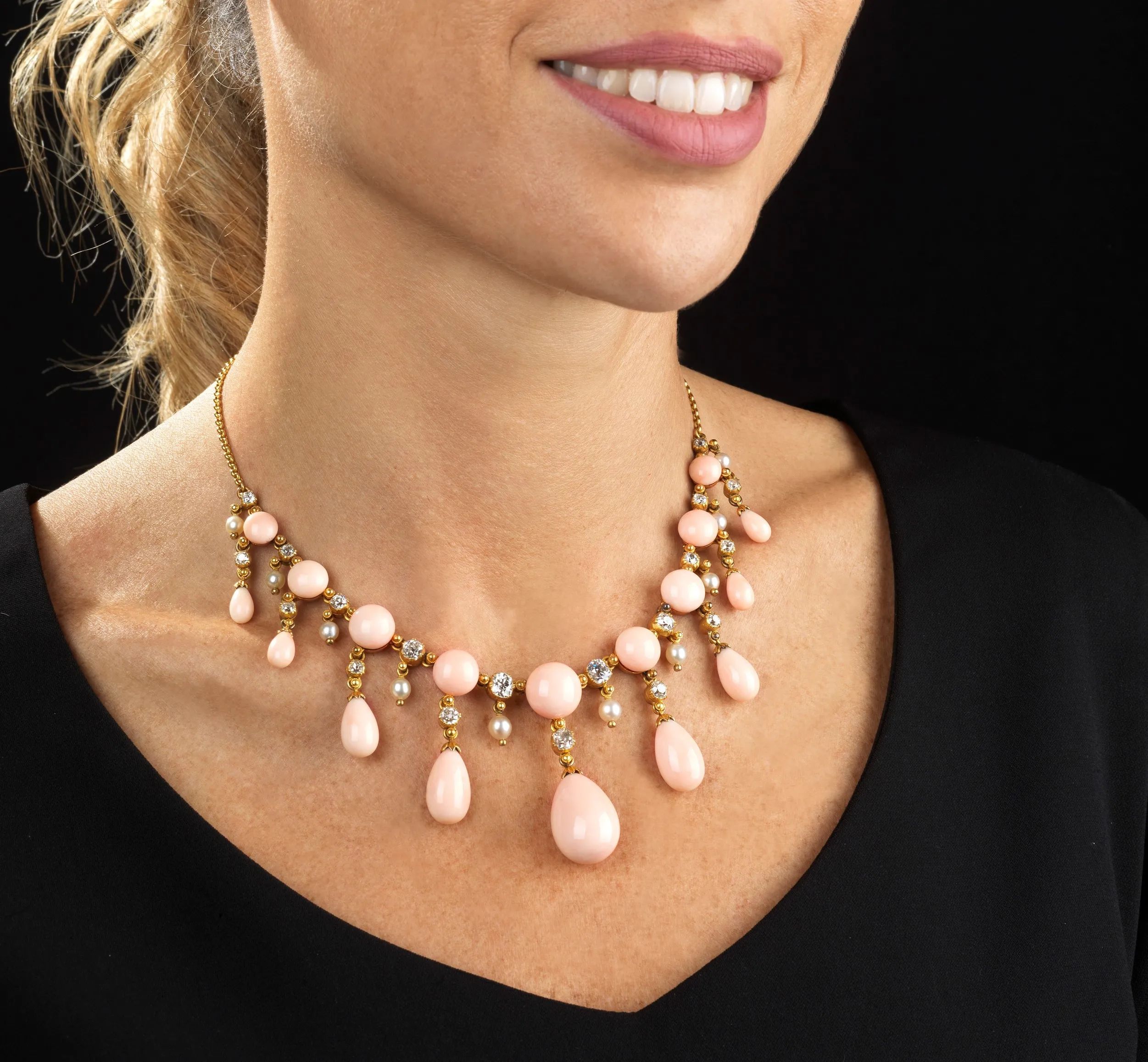 Boland 2 Collane Di Perle Rosa Neon – Accessori Festa Adulti, Tema Anni '80 E Fluorescente