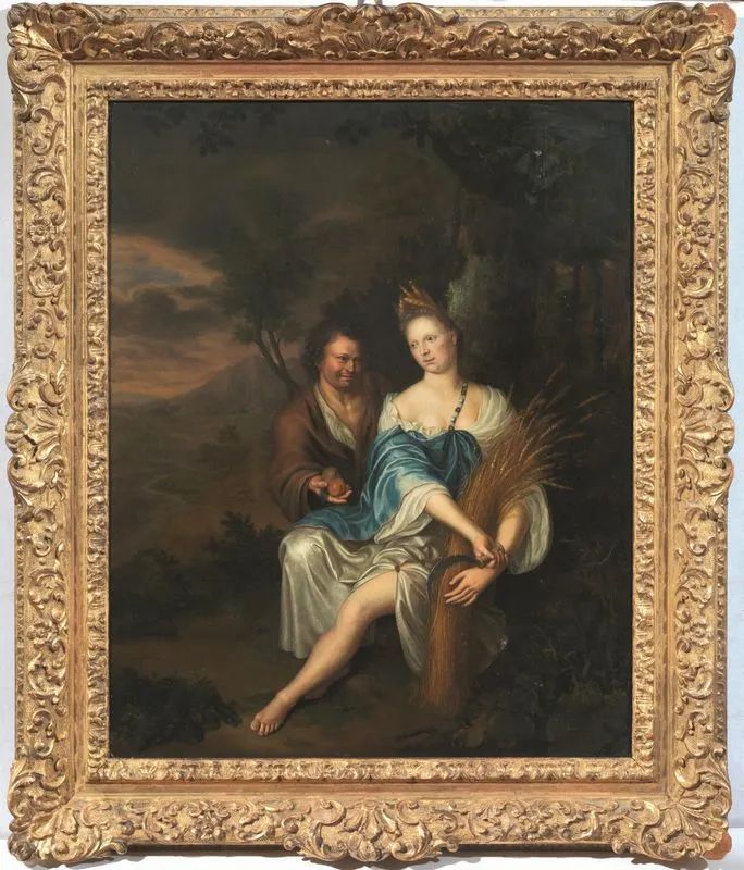 Seguace di Willem van Mieris, sec. XVIII  - Auction 19th century Paintings - II - Pandolfini Casa d'Aste