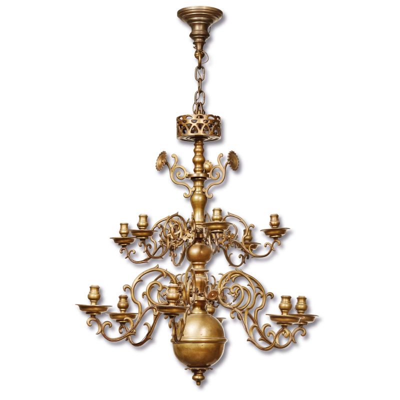 



A DUTCH CHANDELIER, 18TH CENTURY  - Auction FURNITURE, WORKS OF ART AND MAJOLICA - Pandolfini Casa d'Aste