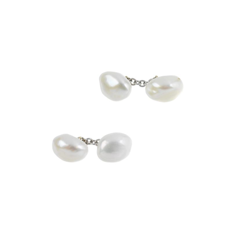FRESHWATER PEARL EARRINGS IN 18KT TWO TONE GOLD  - Auction ONLINE AUCTION | FINE JEWELS - Pandolfini Casa d'Aste