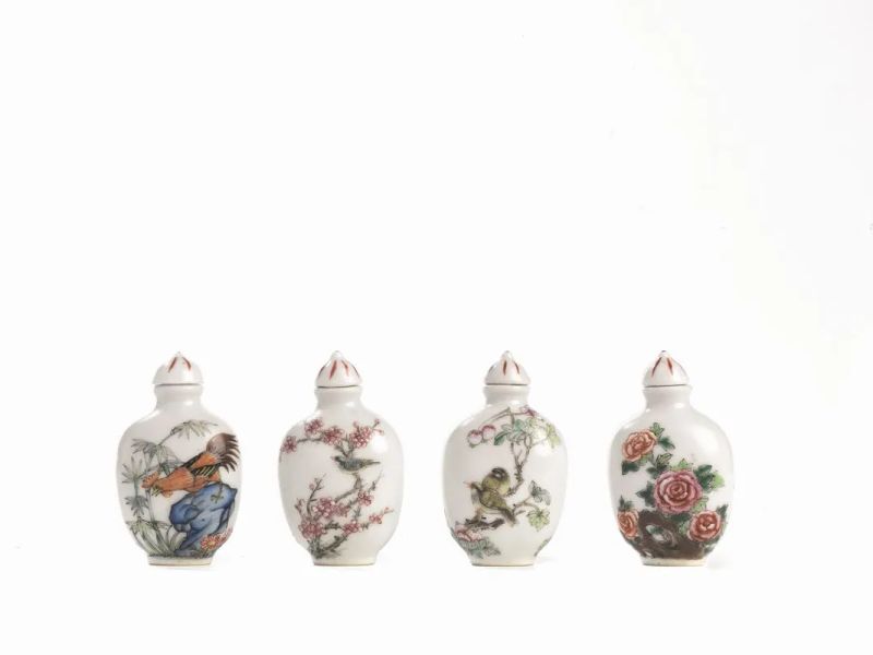 QUATTRO SNUFF BOTTLE, CINA, SEC. XX  - Asta Arte Orientale - Pandolfini Casa d'Aste