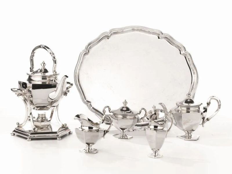 SERVITO DA TÈ GERMANIA, SECOLO XX  - Auction Italian and European silver and objets de vertu - Pandolfini Casa d'Aste