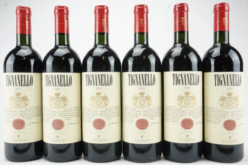      Tignanello Antinori 2001   - Asta L'Arte del Collezionare - Vini italiani e francesi da cantine selezionate - Pandolfini Casa d'Aste