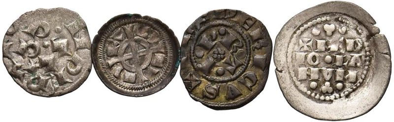 ZECCHE VARIE FEDERICO II (1197-1250) DODICI MONETE DI MISTURA  - Asta MONETE MEDIOEVALI E MODERNE E UNA PRESTIGIOSA COLLEZIONE DELLA ZECCA DI SIENA E MONTALCINO - Pandolfini Casa d'Aste