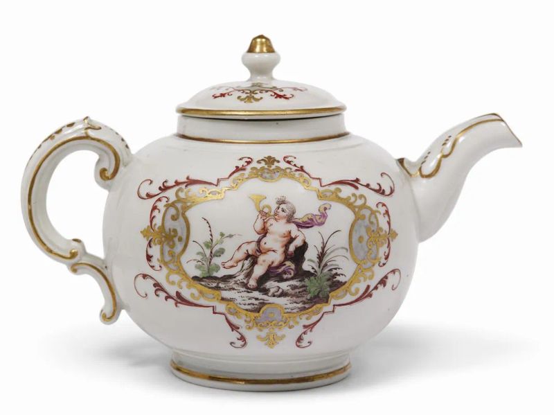 TEIERA, DOCCIA, GINORI, 1790  - Auction The charm and splendour of maiolica and porcelain: the Pietro Barilla Collection and an important Roman collection - Pandolfini Casa d'Aste