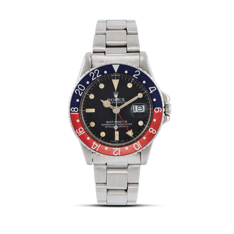 Rolex : 



ROLEX GMT MASTER &quot;PEPSI&quot; REF. 1675 N. 28547XX ANNO 1971  - Asta OROLOGI DA POLSO E DA TASCA - Pandolfini Casa d'Aste