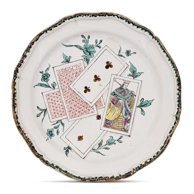 



A LARGE PLATE, SAVONA (?), SECOND HALF 18TH CENTURY  - Auction FURNITURE, MAJOLICA AND WORKS OF ART - Pandolfini Casa d'Aste