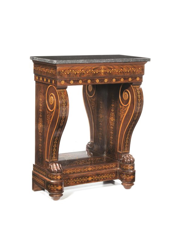 PICCOLA CONSOLE, FRANCIA, PERIODO CARLO X  - Auction FOUR CENTURIES OF STYLE BETWEEN ITALY AND FRANCE - Pandolfini Casa d'Aste