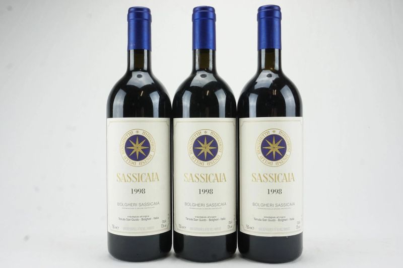      Sassicaia Tenuta San Guido 1998   - Asta L'Arte del Collezionare - Vini italiani e francesi da cantine selezionate - Pandolfini Casa d'Aste