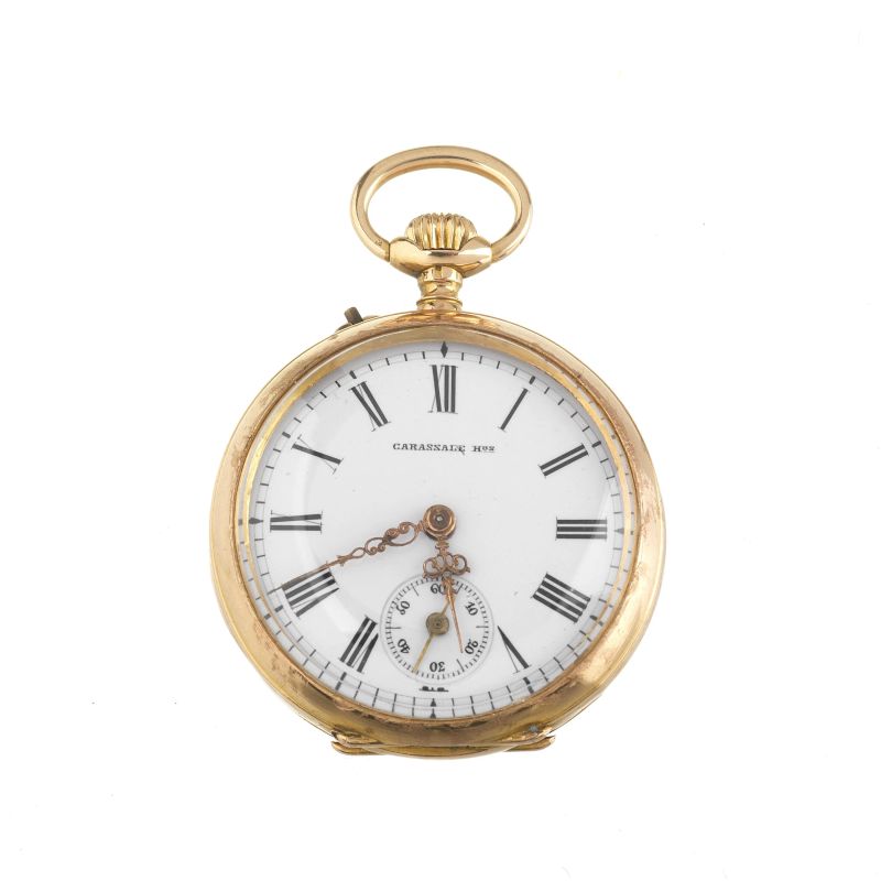 CARASSALE SMALL YELLOW GOLD POCKET WATCH  - Auction ONLINE AUCTION | WATCHES - Pandolfini Casa d'Aste