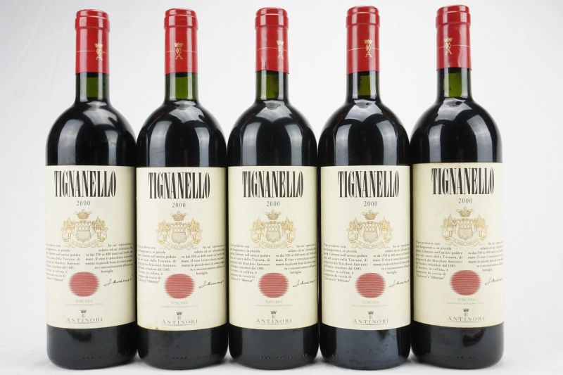      Tignanello Antinori 2000   - Auction Il Fascino e l'Eleganza - A journey through the best Italian and French Wines - Pandolfini Casa d'Aste