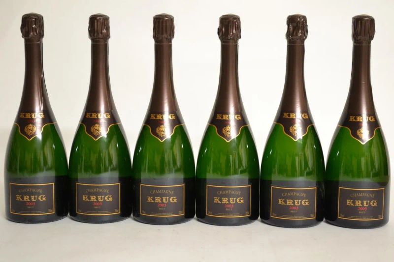 Krug 2003  - Auction The passion of a life. A selection of fine wines from the Cellar of the Marcucci. - Pandolfini Casa d'Aste