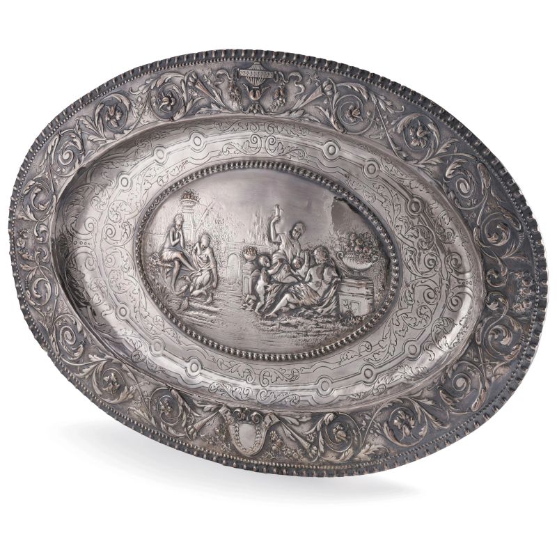 VASSOIO DA PARATA, MILANO, SECOLO XIX  - Auction Italian ad European silver - Pandolfini Casa d'Aste