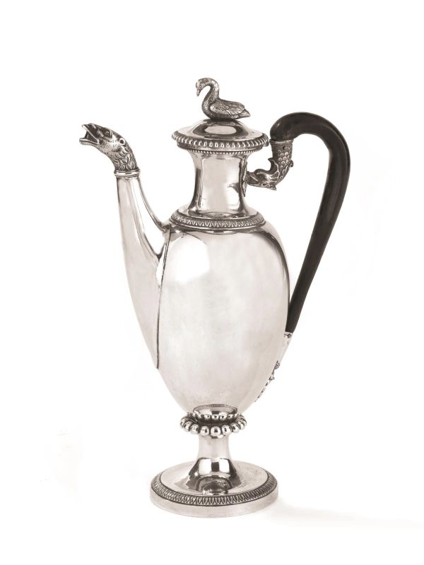 PICCOLA CAFFETTIERA, MILANO, 1820 CIRCA, ARGENTIERE EMANUELE CABER  - Auction ARCADE | Silver, books, porcelain and maiolica - Pandolfini Casa d'Aste