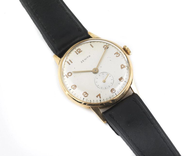 ZENITH OROLOGIO IN ORO GIALLO  - Auction TIMED AUCTION | Jewels, watches and silver - Pandolfini Casa d'Aste