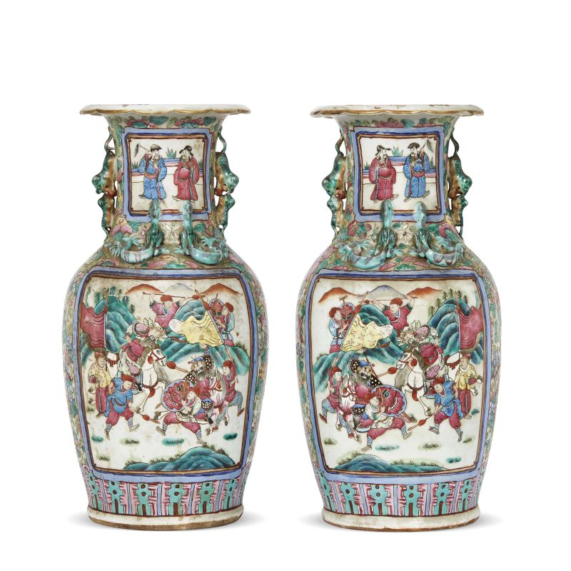 



A PAIR OF VASES, CHINA, QING DYNASTY, 19TH-20TH CENTURY  - Asta Arte Orientale  东方艺术 - Pandolfini Casa d'Aste