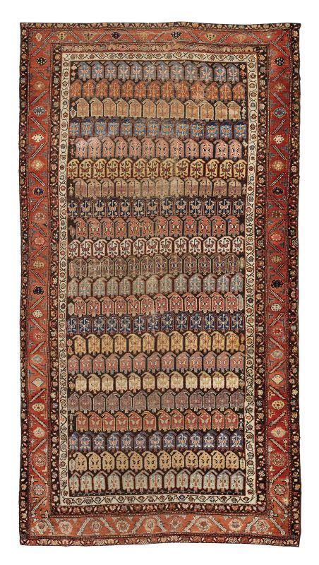      TAPPETO MALAYER BOTEH, PERSIA, 1870   - Asta IMPORTANTI TAPPETI ANTICHI - Pandolfini Casa d'Aste