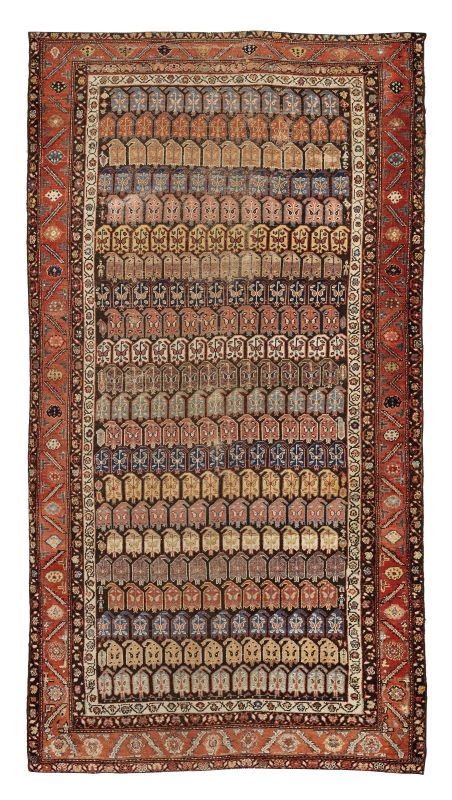      TAPPETO MALAYER BOTEH, PERSIA, 1870   - Auction important antique rugs - Pandolfini Casa d'Aste