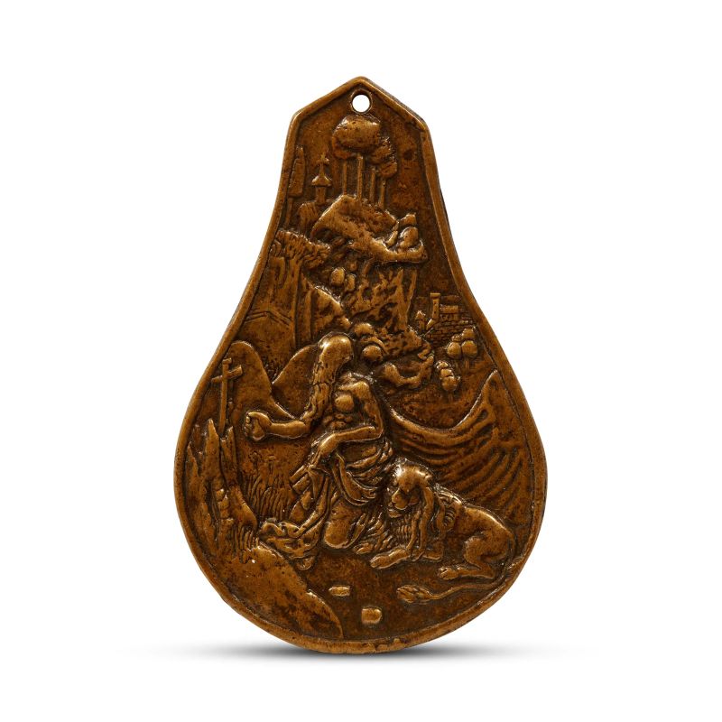 



Northern Italy, early 16th century, Penitent Saint Jerome, bronze  - Auction PLAQUETTES, MEDALS, AND SMALL BRONZE SCULPTURES FROM THE COLLECTION OF MARIO SCAGLIA AND OTHER PROVENANCES - Pandolfini Casa d'Aste