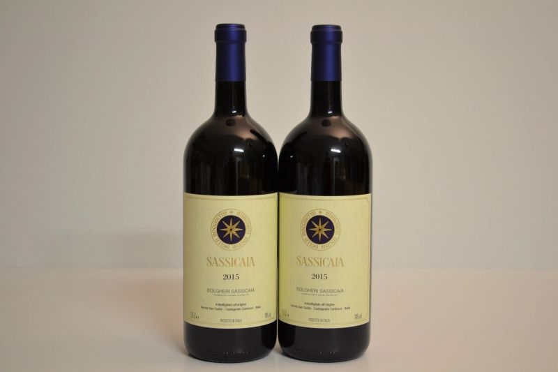 Sassicaia Tenuta San Guido 2015  - Asta Una Prestigiosa Selezione di Vini e Distillati da Collezioni Private - Pandolfini Casa d'Aste