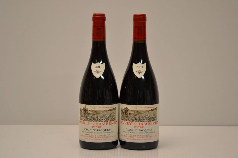 Gevrey-Chambertin Clos Saint Jacques Domaine Armand Rousseau 2003  - Auction An Extraordinary Selection of Finest Wines from Italian Cellars - Pandolfini Casa d'Aste