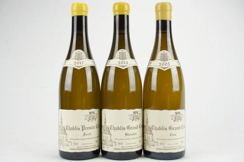      Selezione Chablis Domaine Ravenau    - Auction Il Fascino e l'Eleganza - A journey through the best Italian and French Wines - Pandolfini Casa d'Aste