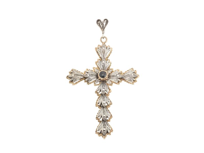 CROCE PENDENTE IN ARGENTO  - Auction Jewels, watches, pens and silver - Pandolfini Casa d'Aste