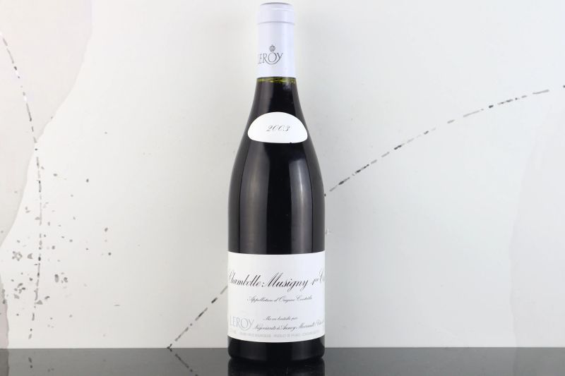 



Chambolle-Musigny Leroy N&eacute;gociant 2003  - Asta FORMA - Vini Pregiati e da Collezione - Pandolfini Casa d'Aste
